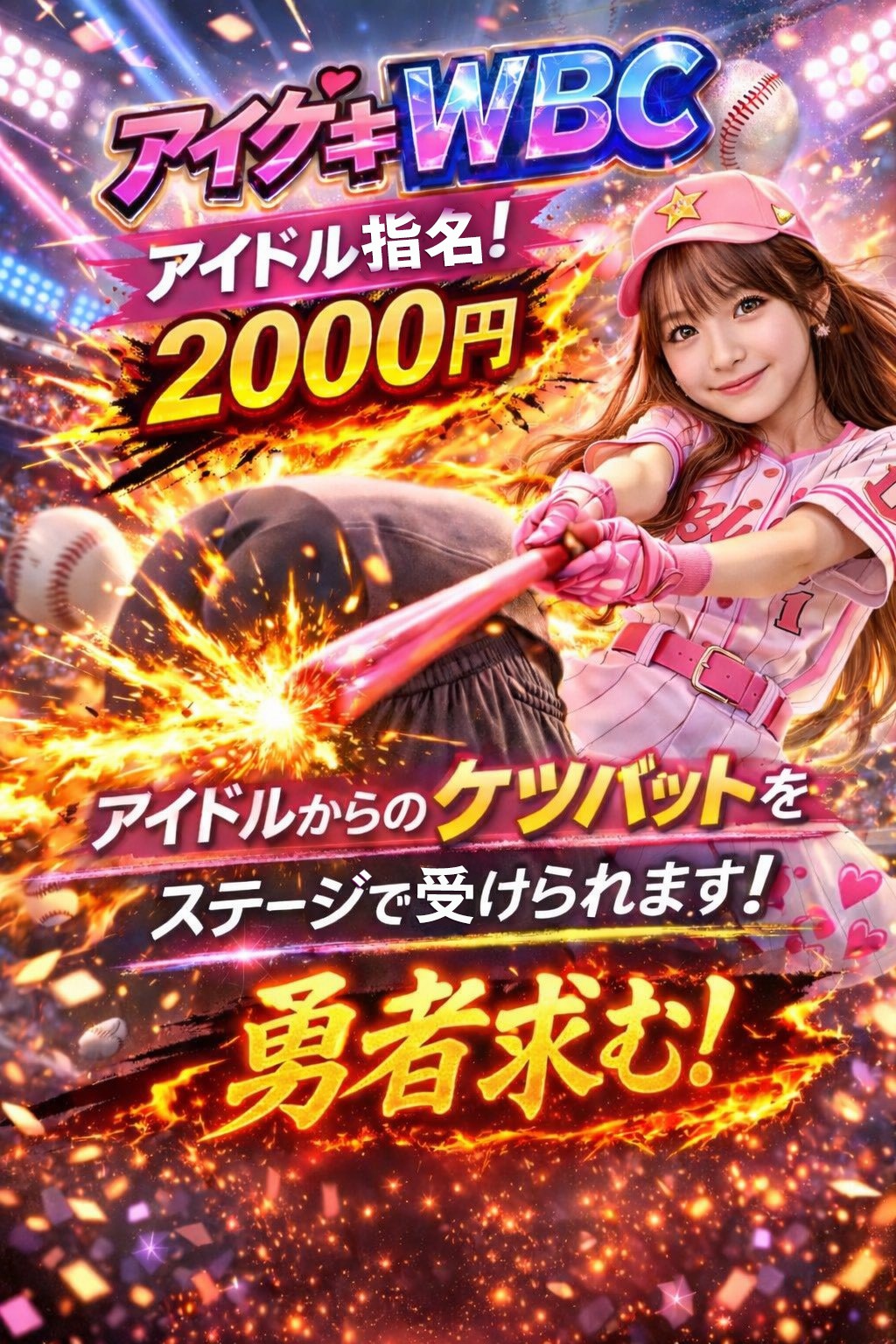 アイドルからケツバット！？IKUSEI劇場の名物イベント